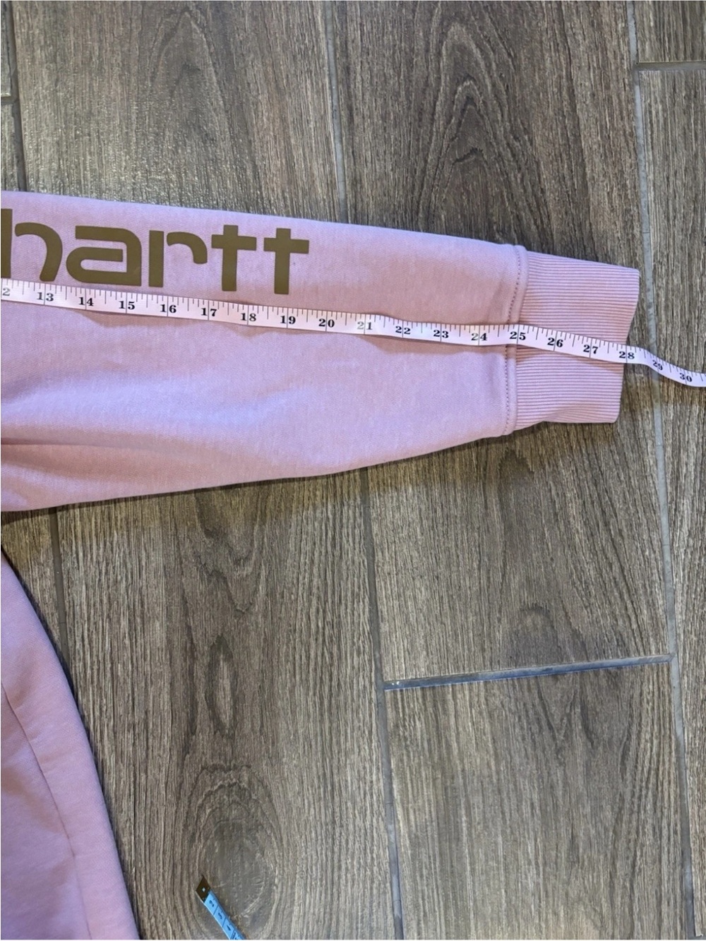 Carhartt Pink Hoodie Womens XXL 20 Relaxed Fit Logo Sleeve - Picture 8 of 8